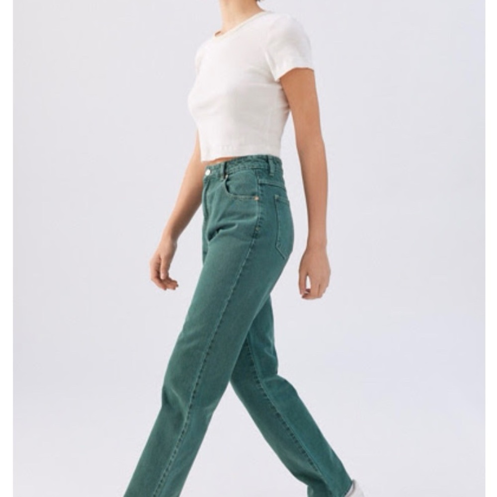 Abrand A 94 High-Waisted Straight Jean - 90’s Green